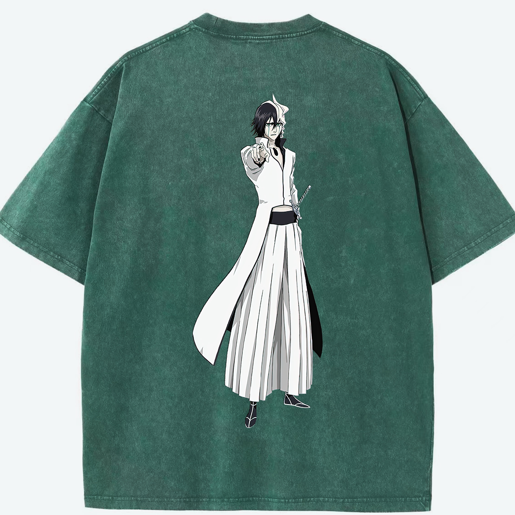 （画像用） ブリーチ ウルキオラ·シファー BLEACH Ulquiorra cifer 綿100% ヴィンテージ風 半袖Tシャツ（背面プリント）